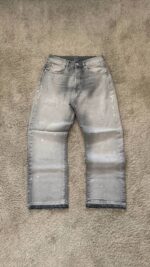 Grey Panelled Wide-Leg Jeans — 0024 - view 2