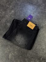 Black Washed Wide-Leg Jeans — 274 - view 4