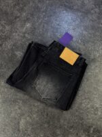 Black Washed Wide-Leg Jeans — 274 - view 5