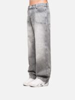 Grey Washed Wide-Leg Jeans — 0112 - view 8