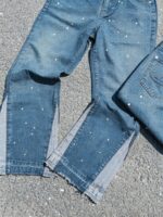 Blue Embellished Jeans — 99402 - view 12