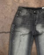 Grey Panelled Wide-Leg Jeans — 0024 - view 16