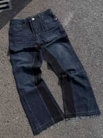 Dark Blue Panelled Jeans — 0060 - view 20