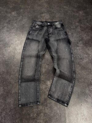 Grey Patchwork Jeans — 0059 - view 1