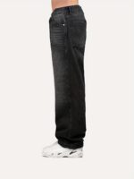 Grey Washed Wide-Leg Jeans — 0112 - view 16