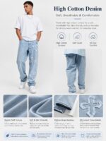 Light Blue Butterfly-Detail Jeans — 260 - view 10