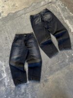 Blue and Black Patchwork Jeans — 268 - view 4