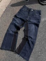 Dark Blue Panelled Jeans — 0060 - view 5