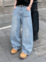 Light Blue Graphic Jeans — GLS01 - view 27