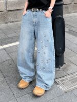 Light Blue Graphic Jeans — GLS01 - view 26