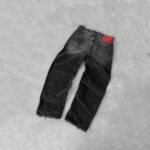 Panelled Wide-Leg Jeans — 5110 - view 1
