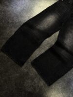 Black Washed Wide-Leg Jeans — 274 - view 8