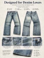 Blue Washed Pocket-Detail Jeans — 0061 - view 36