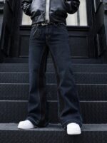 Dark Blue Panelled Jeans — 0060 - view 24