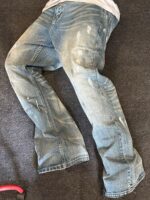 Grey Distressed Wide-Leg Jeans — 0035 - view 4