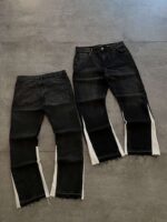 Panelled Denim Jeans — 320 - view 3