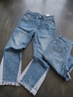 Blue Embellished Jeans — 99402 - view 19