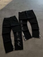Panelled Denim Jeans — 320 - view 4