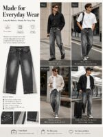 Grey Raw-Hem Panelled Jeans — 0058 - view 6