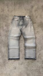 Grey Panelled Wide-Leg Jeans — 0024 - view 3