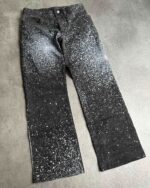 Black Paint-Effect Jeans — 317 - view 12