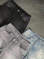 Grey Washed Wide-Leg Jeans — 0112 - view 33