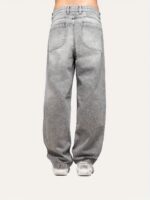 Grey Washed Wide-Leg Jeans — 0112 - view 37
