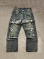 Grey Distressed Wide-Leg Jeans — 0035 - view 17