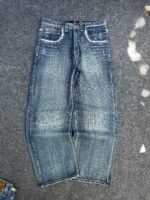 Blue Contrast-Stitch Jeans — 284 - view 5