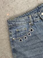 Blue Distressed Wide-Leg Jeans — 0008 - view 20