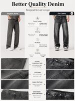 Grey Raw-Hem Panelled Jeans — 0058 - view 7