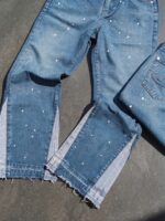 Blue Embellished Jeans — 99402 - view 14