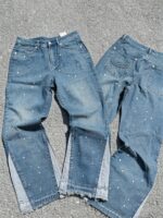 Blue Embellished Jeans — 99402 - view 3