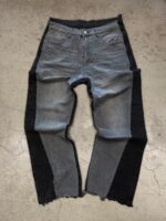 Two-Tone Patchwork Jeans — 0013 - view 1