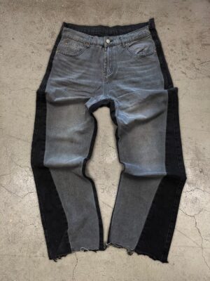 Two-Tone Patchwork Jeans — 0013 - view 1