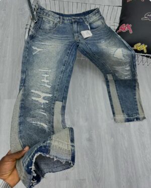 Washed Denim Jeans — 0016 - view 2