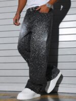 Black Paint-Effect Jeans — 317 - view 1