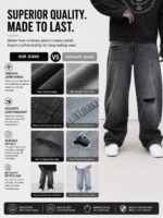 Panelled Wide-Leg Jeans — 5110 - view 28