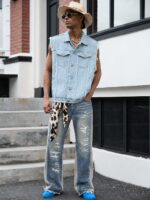 Washed Denim Jeans — 0016 - view 8