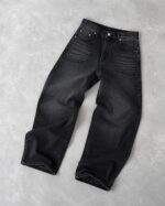 Grey Washed Wide-Leg Jeans — 0112 - view 22