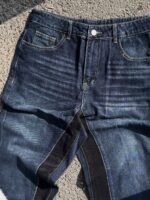 Dark Blue Panelled Jeans — 0060 - view 12