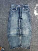 Blue Contrast-Stitch Jeans — 284 - view 4