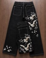 Black Butterfly-Detail Jeans — 370 - view 9