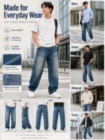 Washed Panelled Jeans — 0030 - view 15
