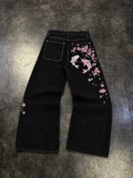 Black Pink-Butterfly Jeans — 378 - view 4