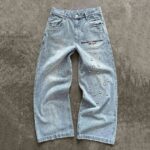 Light Blue Graphic Jeans — GLS01 - view 3