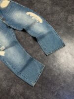 Blue Distressed Detail Jeans — 1105 - view 4