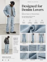 Panelled Wide-Leg Jeans — 5110 - view 38