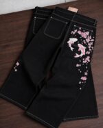 Black Pink-Butterfly Jeans — 378 - view 7