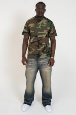 Blue Washed Wide-Leg Jeans — 0007 - view 12